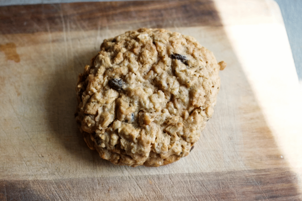 Coconut Oatmeal Rum Raisin Cookies