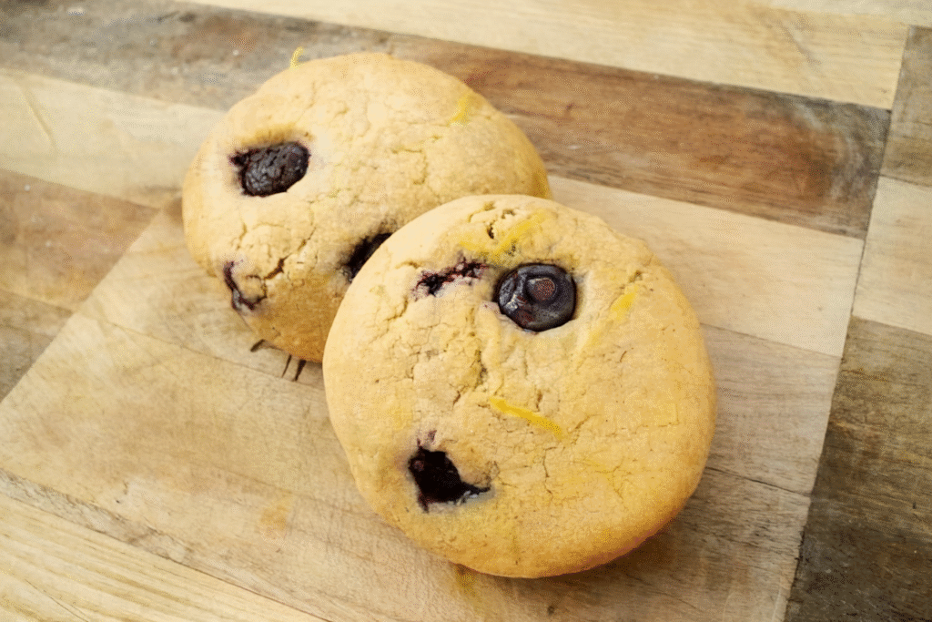 Thick and Chewy Lemon Blueberry Cookies