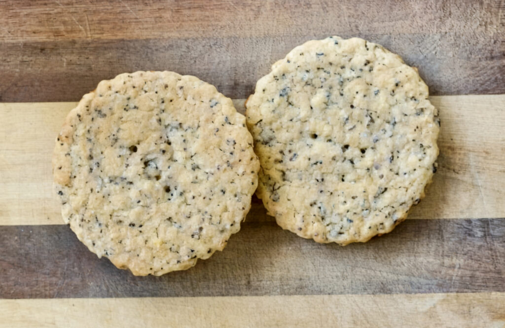 Lemon Poppy Seed Sablé Cookies