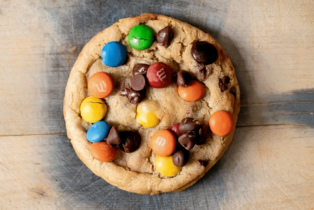 M&M Chocolate Chip Cookies