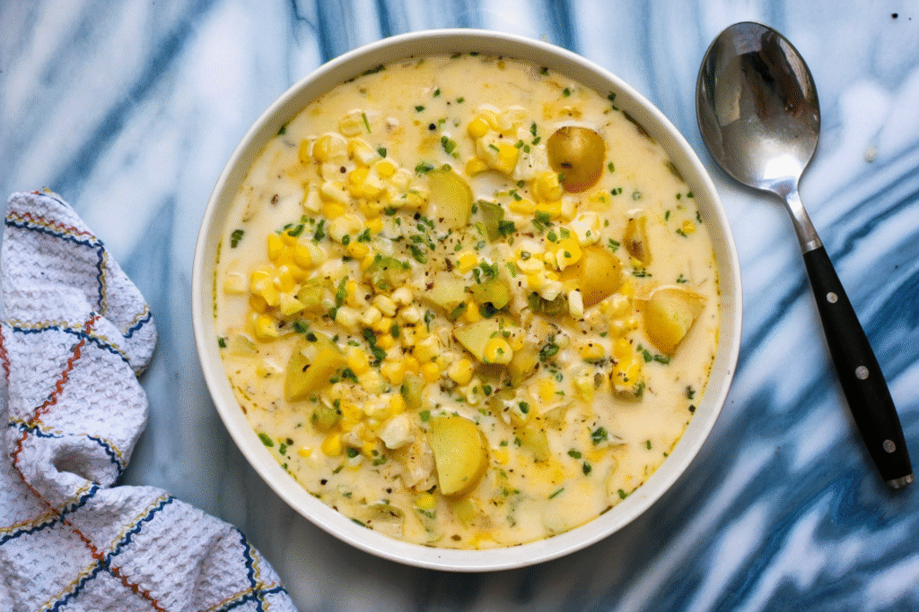One-Pot Corn and Potato Chowder