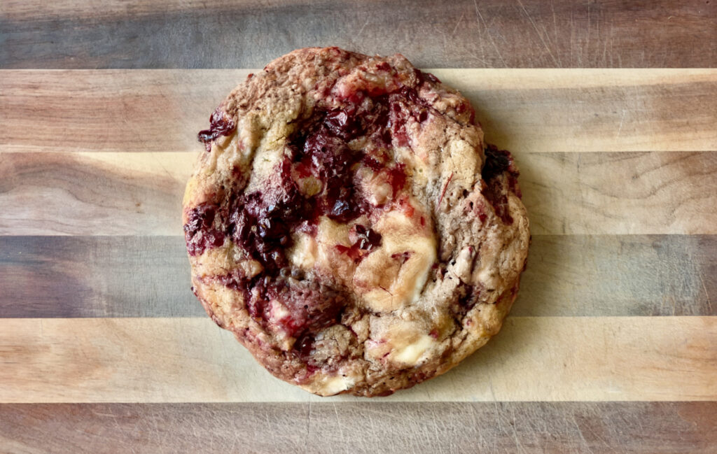 White Chocolate Cherry Jam Cookies