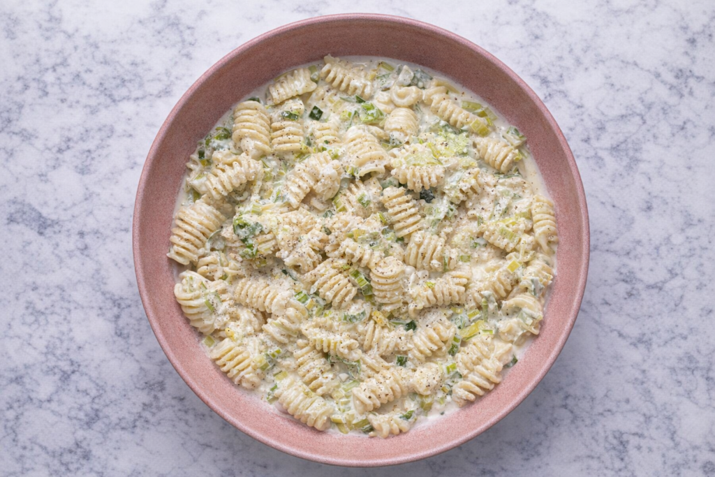 Creamy Leek and Gorgonzola Pasta
