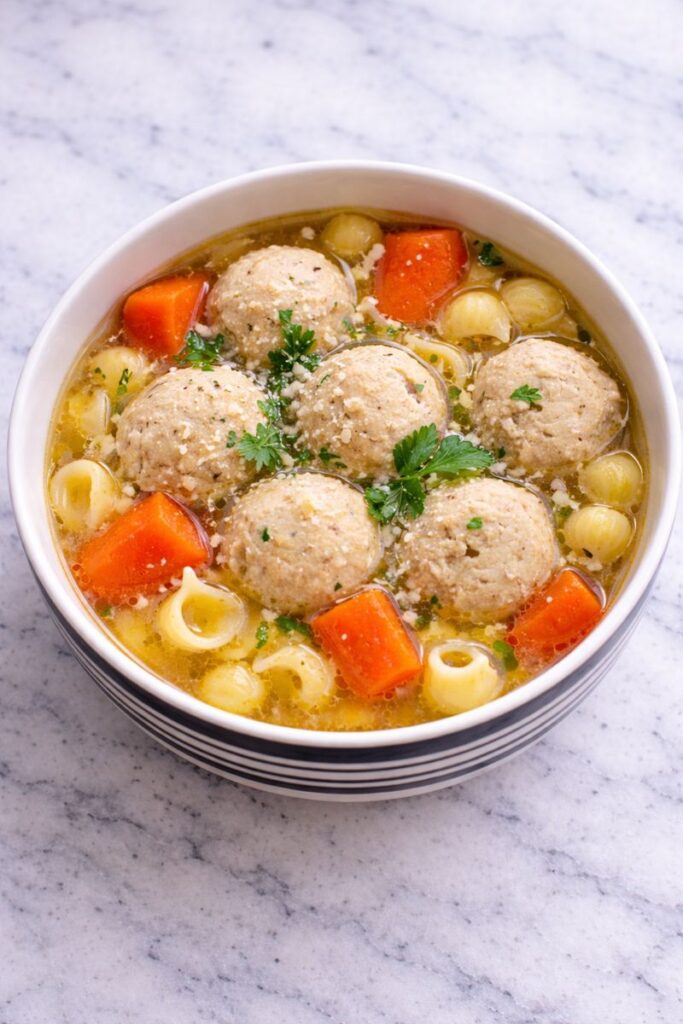 My Aunt’s Chicken Meatball Soup