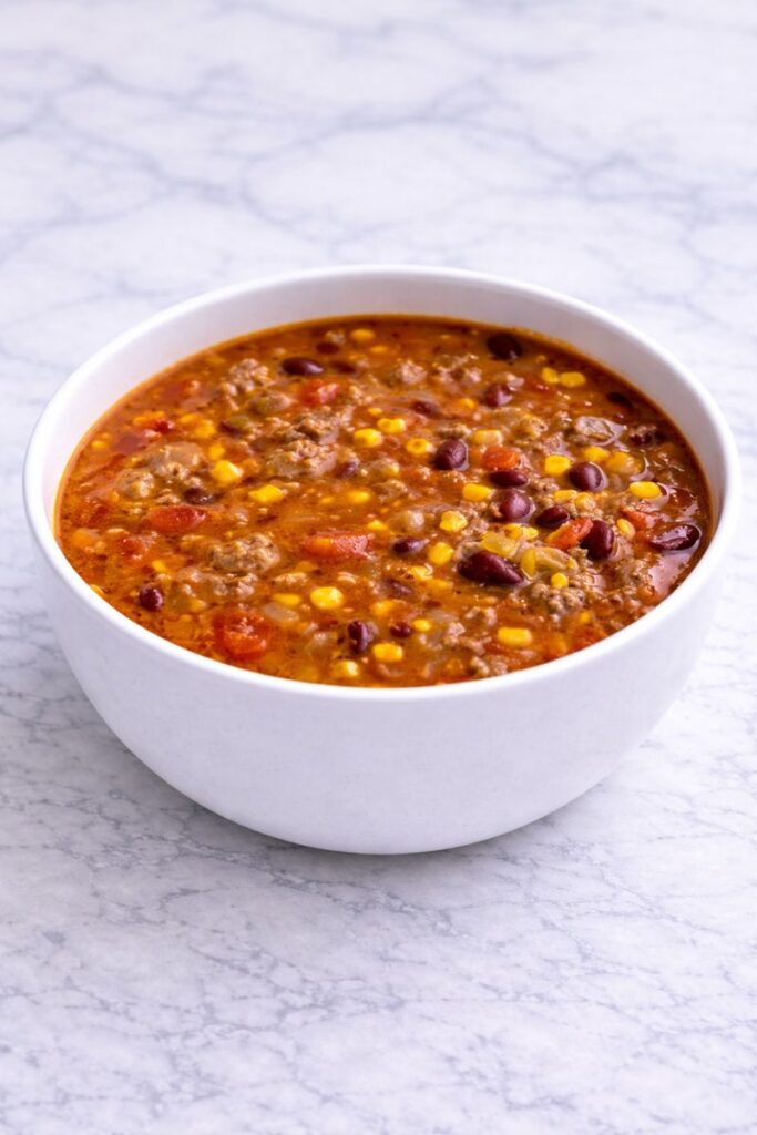 Taco Soup With Ground Beef