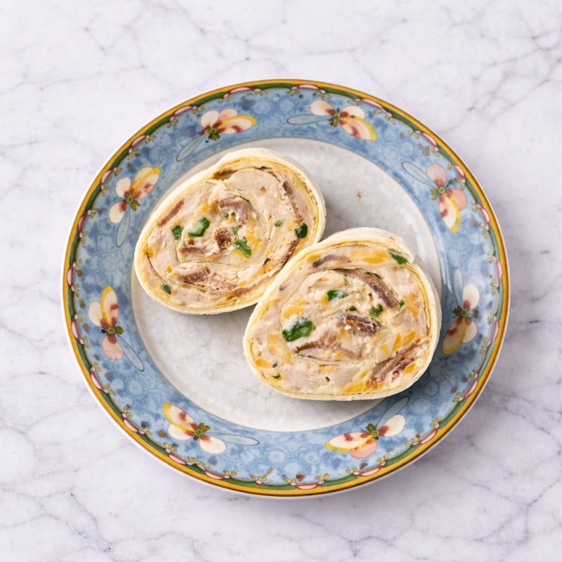 Chicken, Bacon and Cheddar Pinwheels
