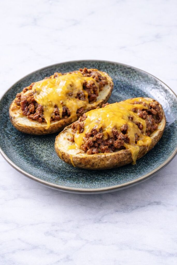 Sloppy Joe Potato Skins