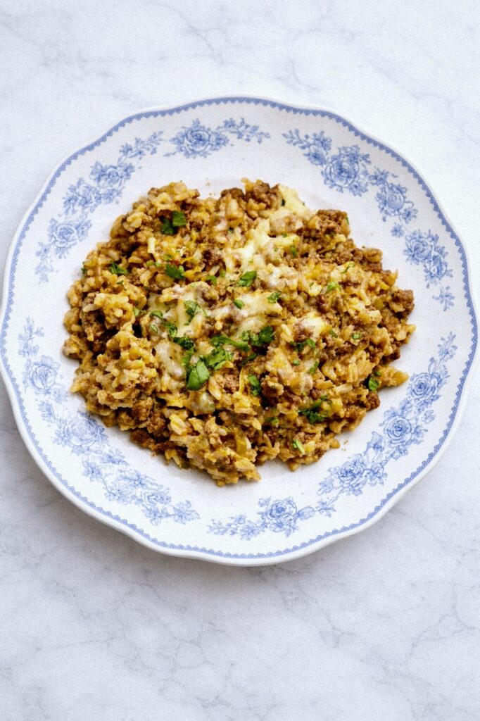 Ground Beef and Rice Skillet