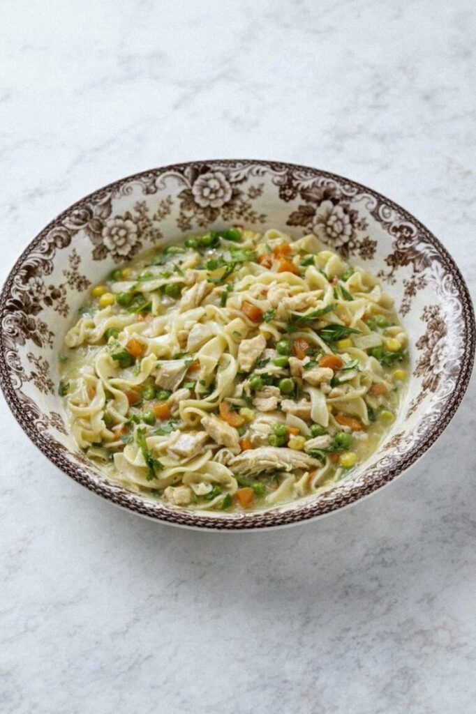 Chicken Pot Pie Noodles