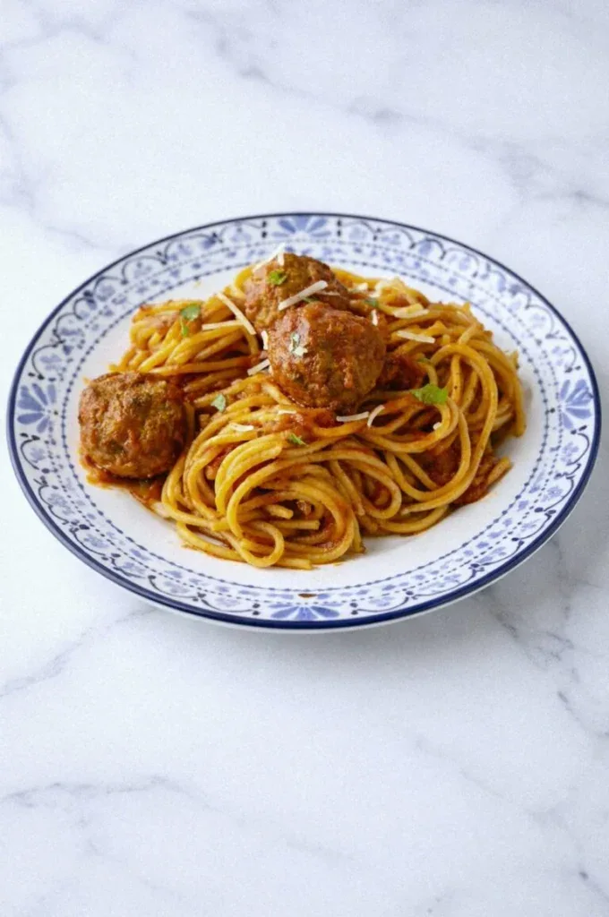 Crockpot Spaghetti and Meatballs