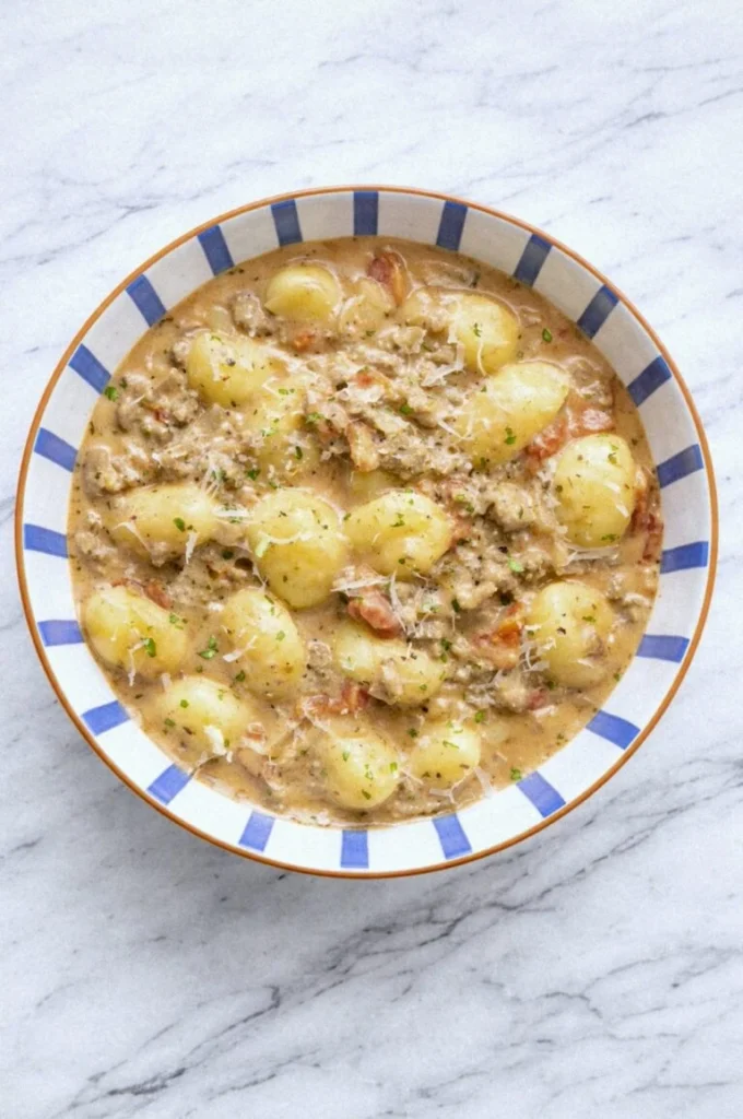 Ground Beef Gnocchi