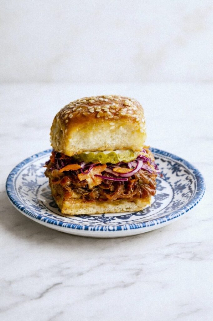 Easy Pulled Pork Sliders with Hawaiian Rolls