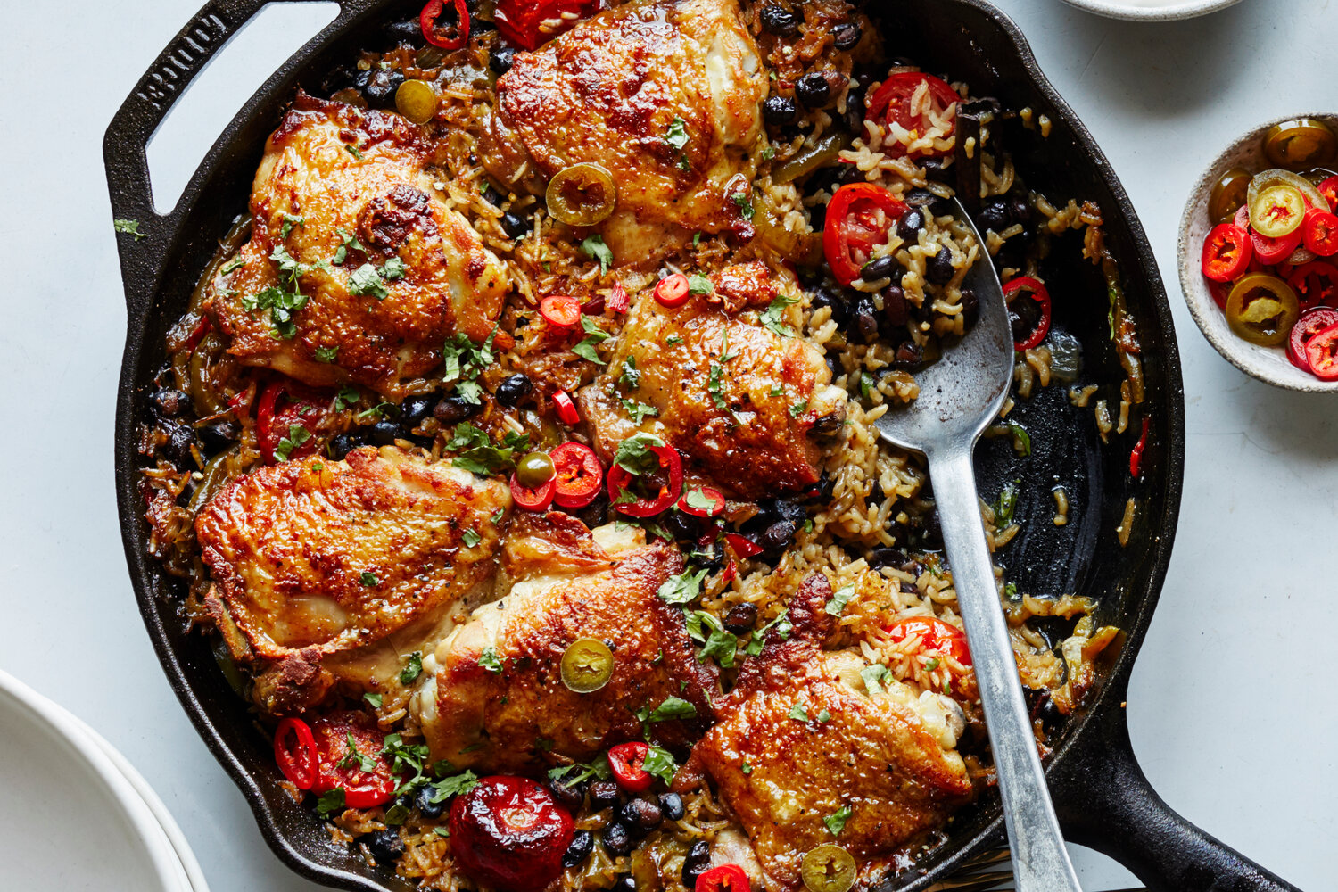 Black Bean Chicken Rice Skillet