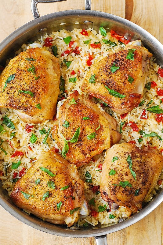 Sun-Dried Tomato Chicken Rice