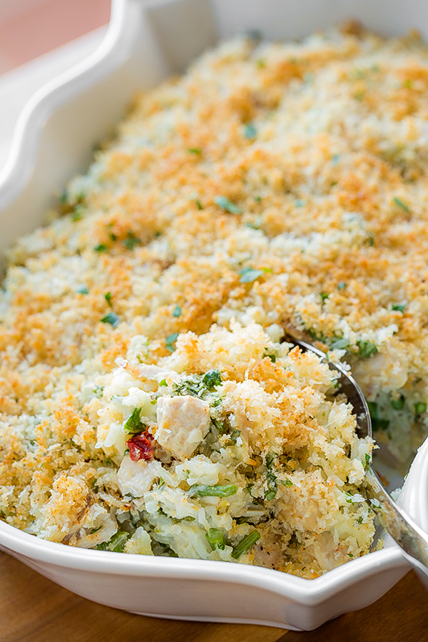 Asparagus Chicken Rice Bake