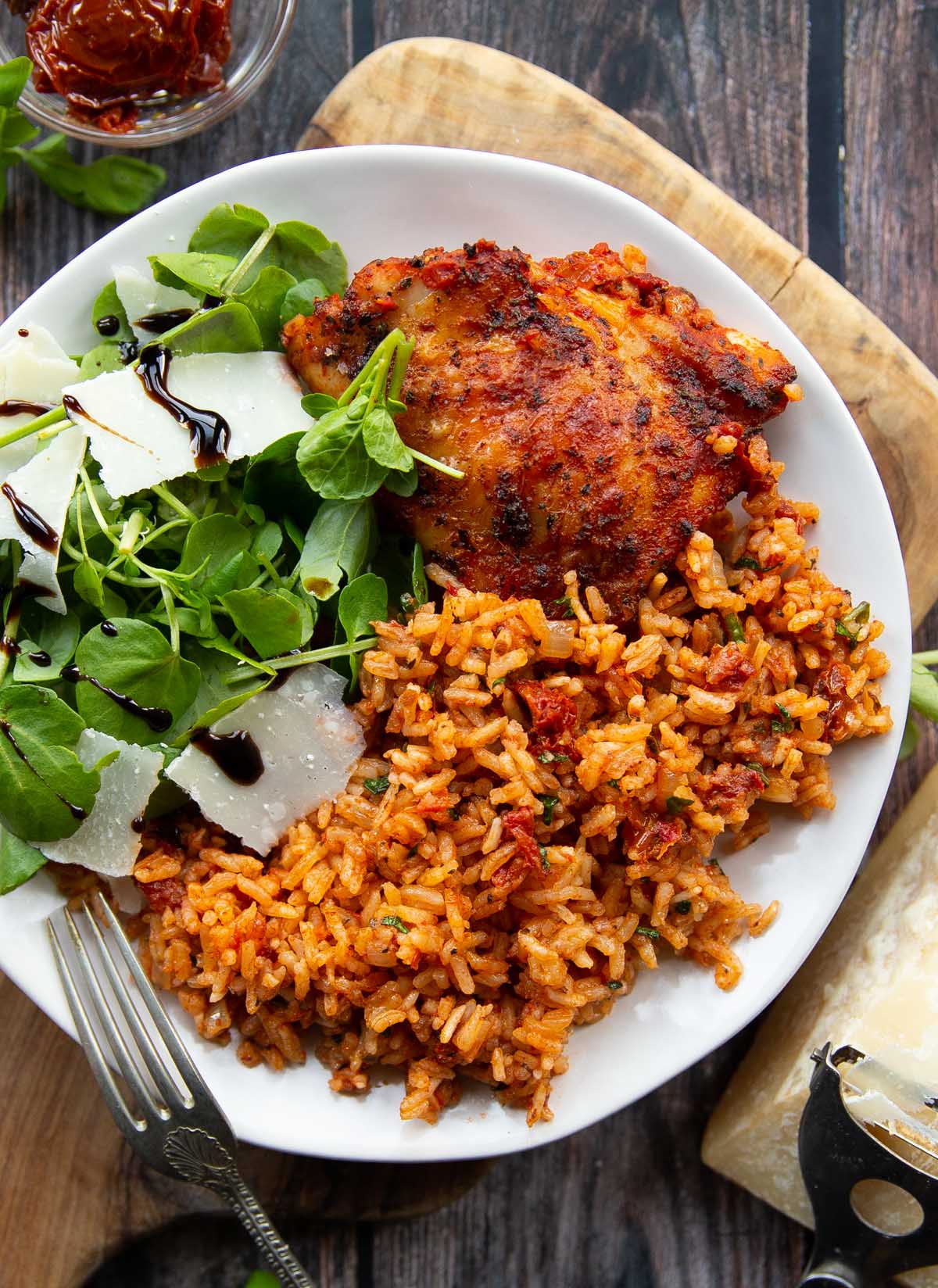 Tomato Basil Chicken Rice