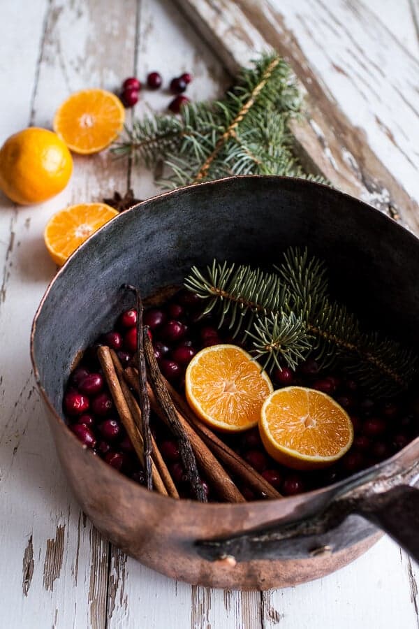 Tangerine, Ginger and Pine Holiday Pot
