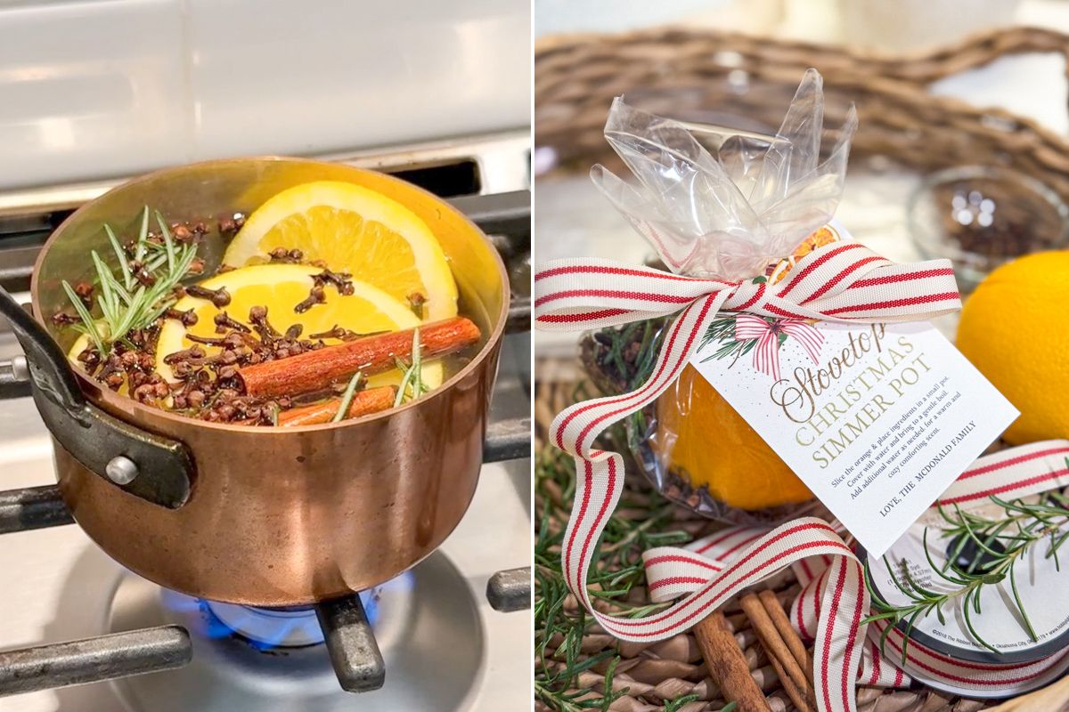 Simmer Pot with Orange, Rosemary and Pomander