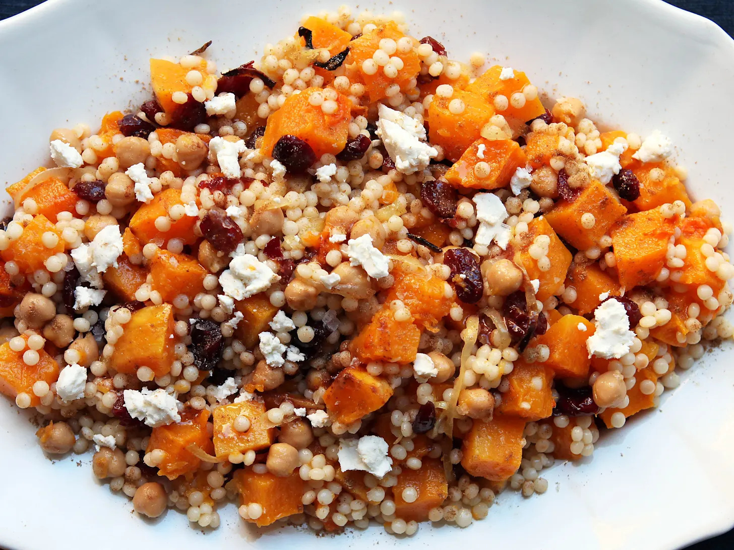 Couscous Salad with Cranberries and Butternut Squash