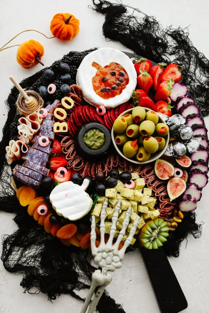 Pumpkin Brie Charcuterie Board