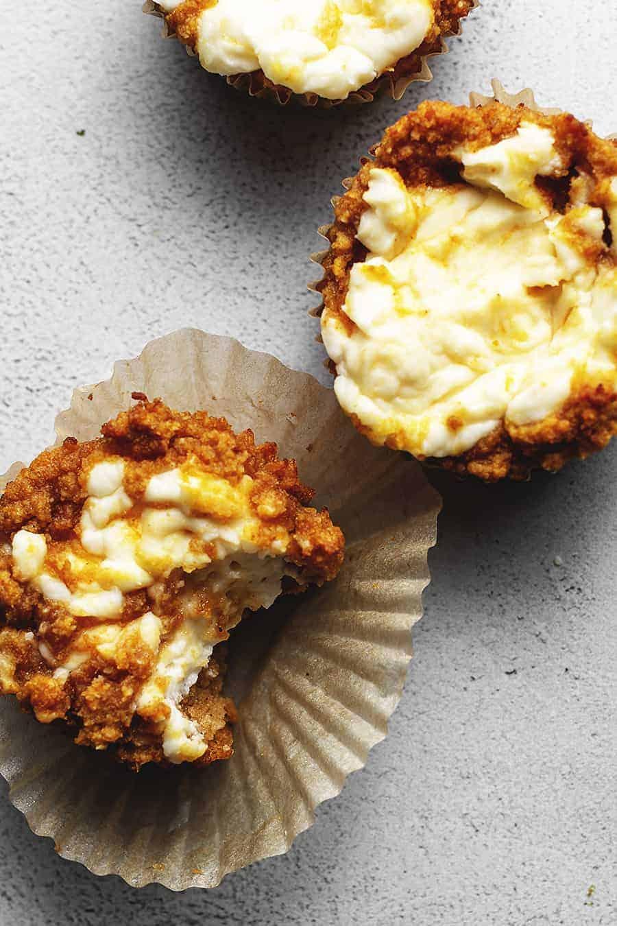 Keto Pumpkin Cheesecake Muffins