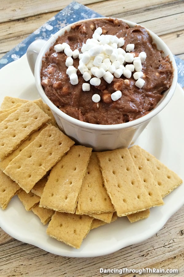 Hot Chocolate Cheesecake Dip Delight