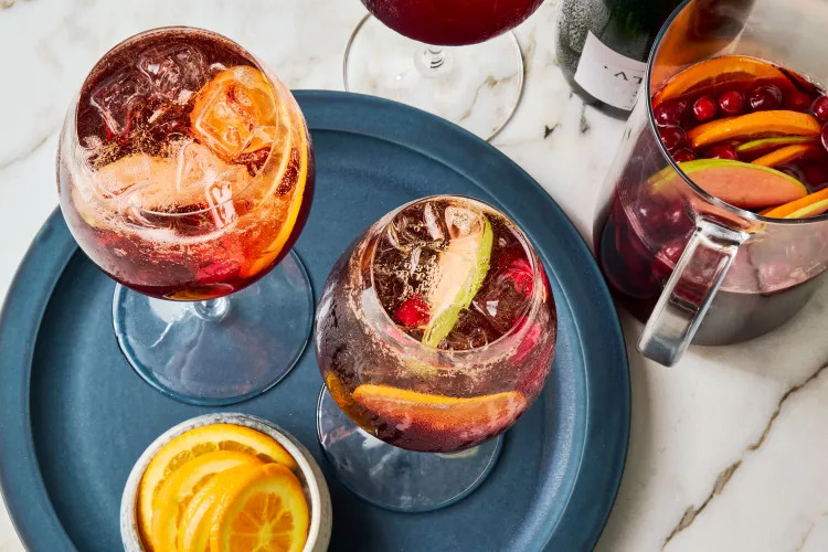 Cranberry Punch with Sangria
