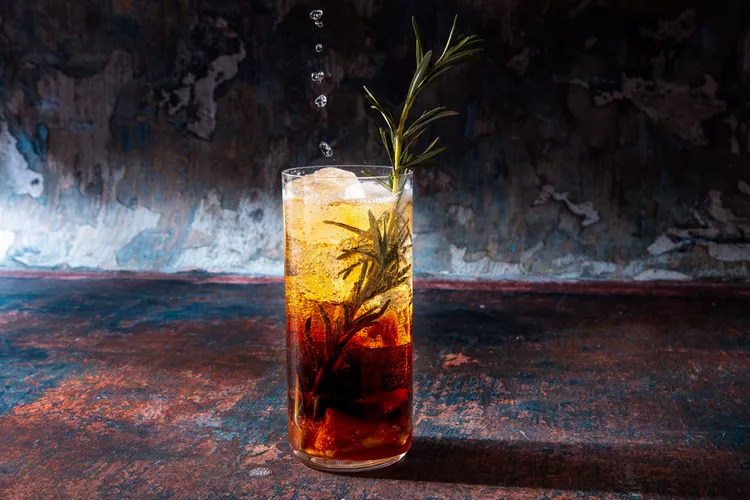 Spritz with Rosemary and Amaro