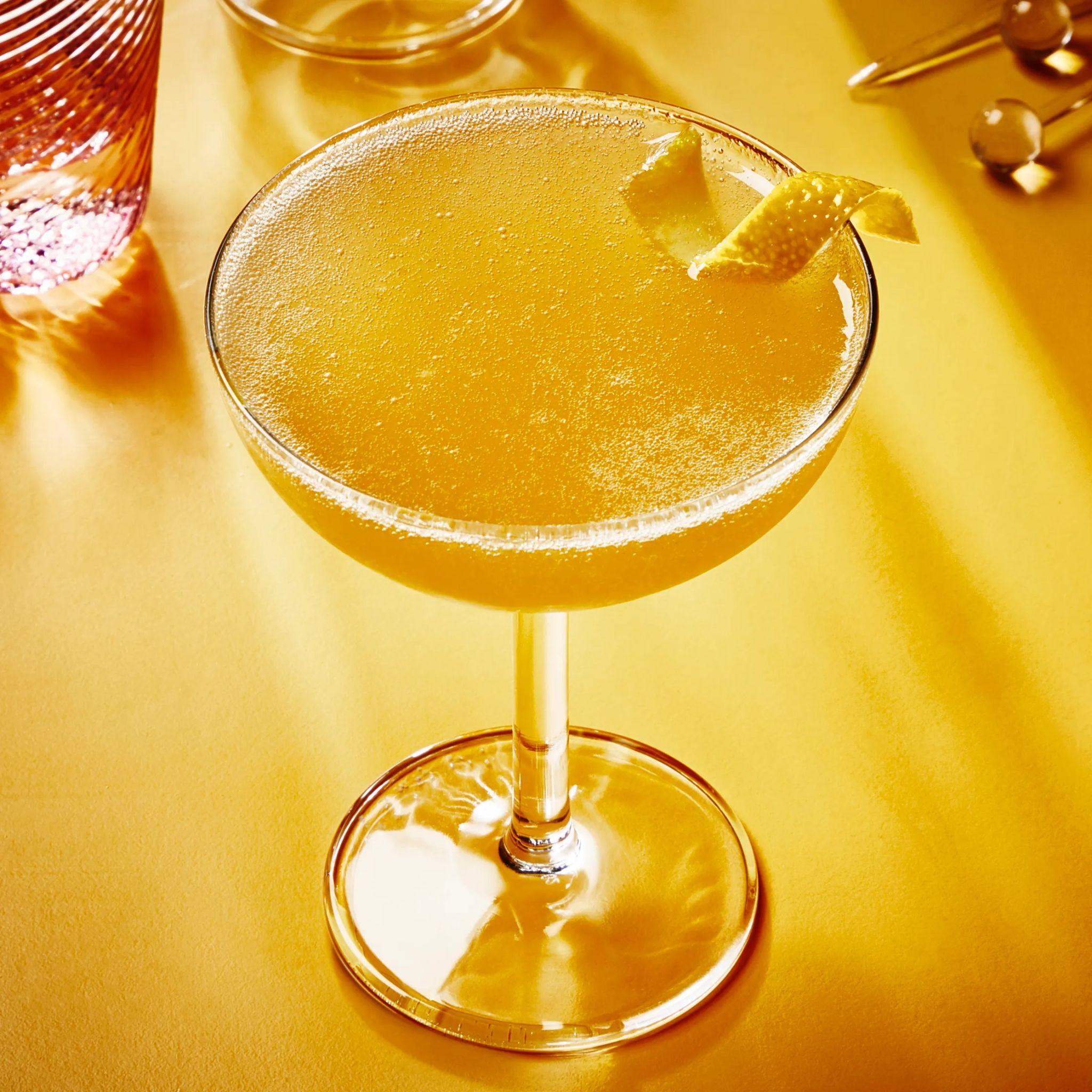 Spiced Pear Bourbon Sparkler