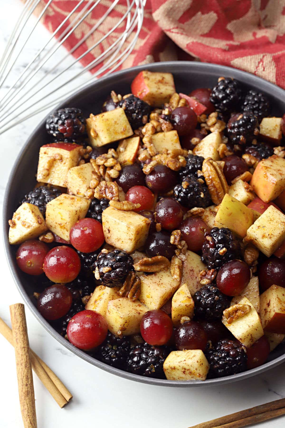 Fall Fruit Salad, Orange-Maple Style