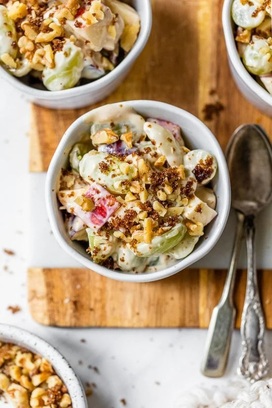 Apple and Grape Salad With a Creamy Fall Dressing