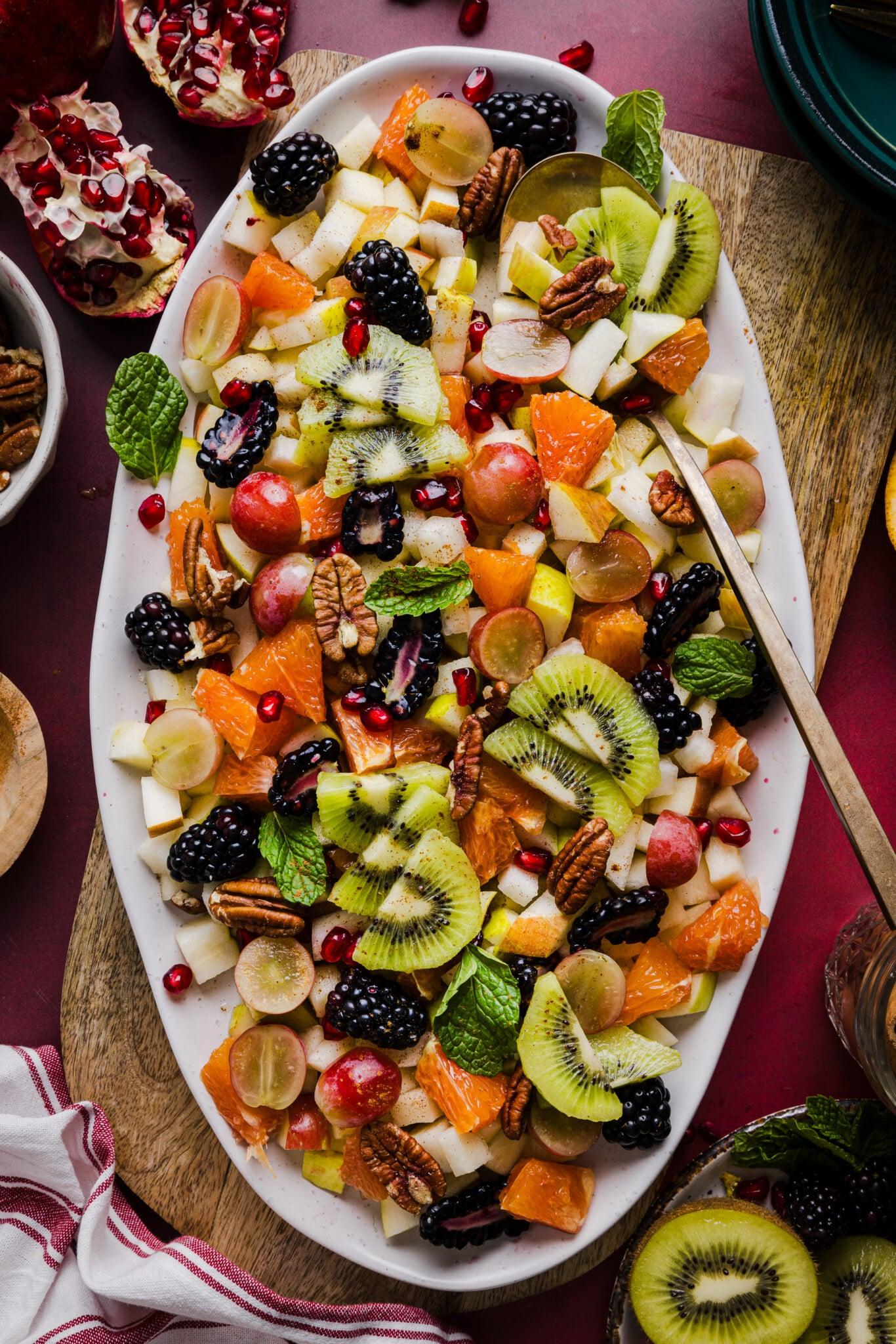 A Thanksgiving Fruit Salad With Honey-Lemon Dressing