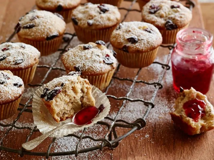 Vegan Muffins with Pear, Cranberry and Pecans