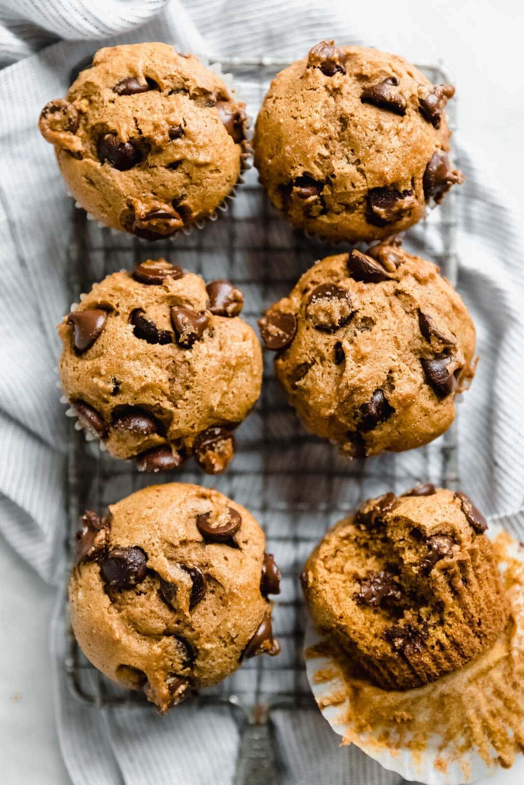 Pumpkin Muffins with Chocolate Chips