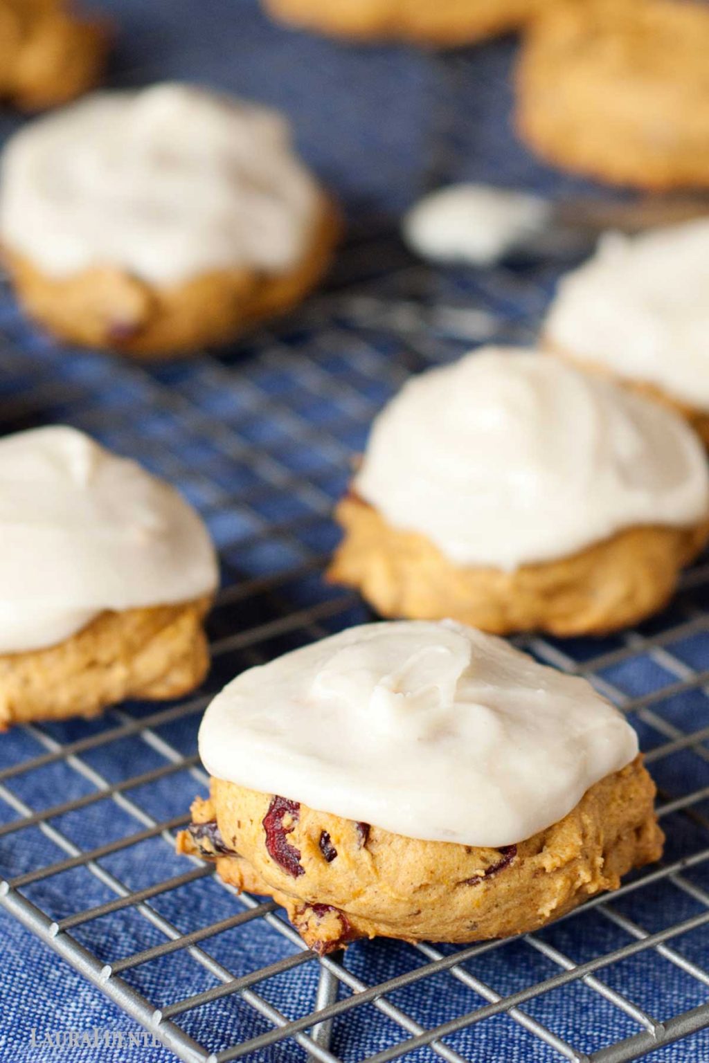 Spiced Pumpkin Cookies with a Smooth Cream Cheese Frosting
