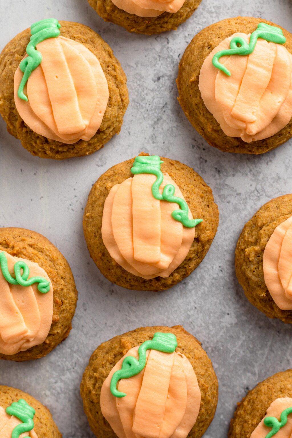 Spiced Pumpkin Cookies with Creamy Frosting