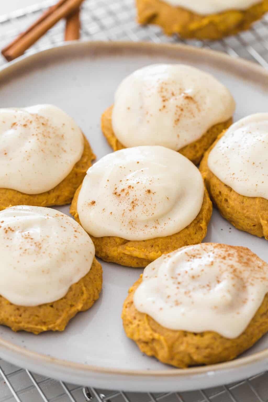 Soft Pumpkin Cookies with a Tangy Twist