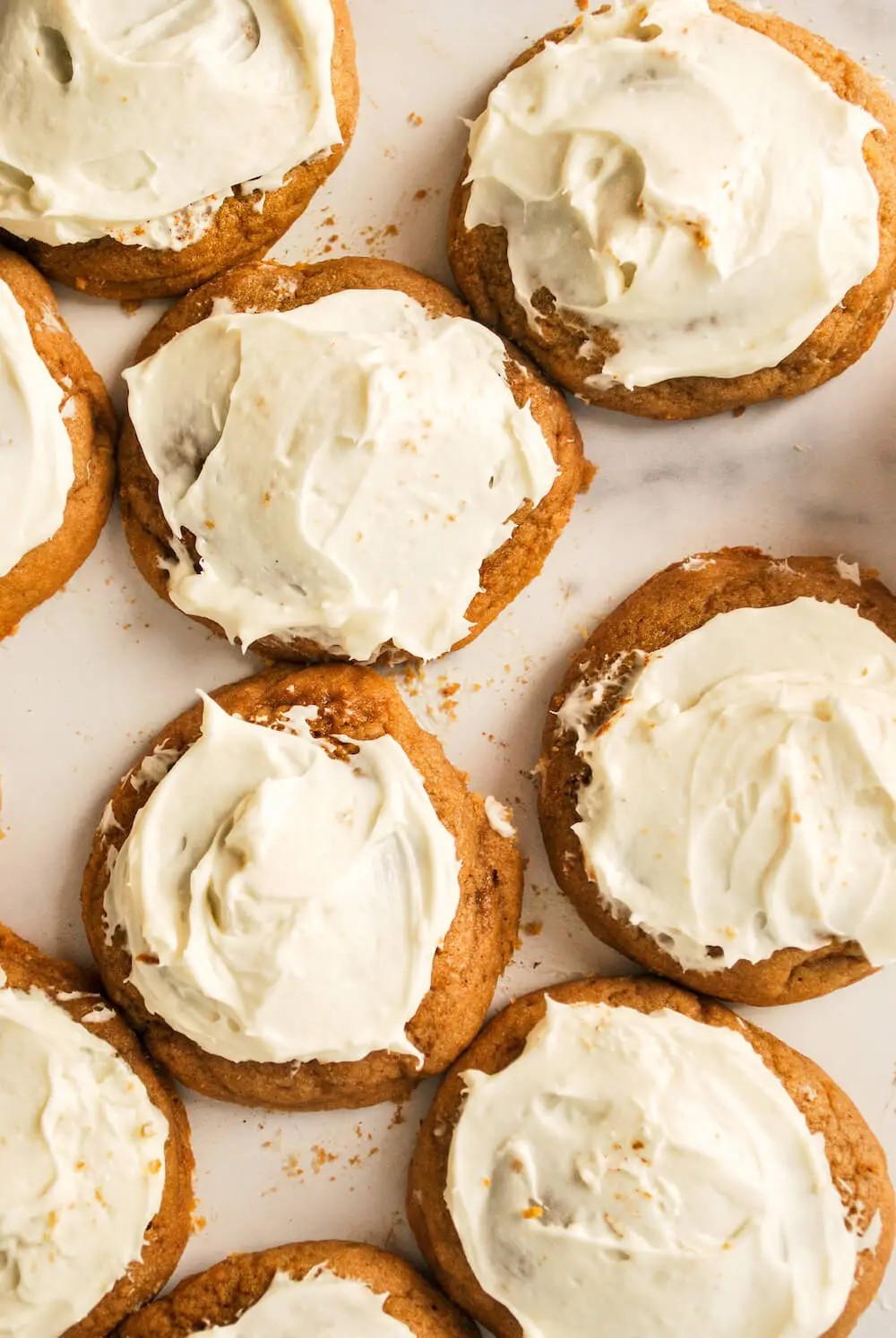 Moist Pumpkin Cookies with Creamy Frosting