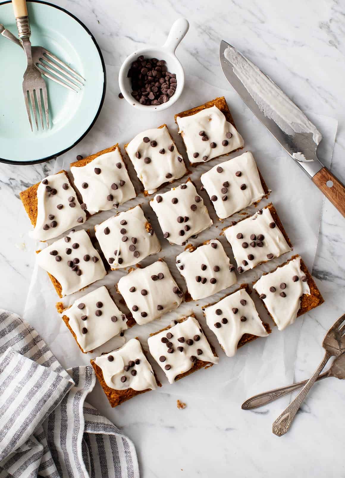 Vegan Pumpkin Bars Sweetened with Maple