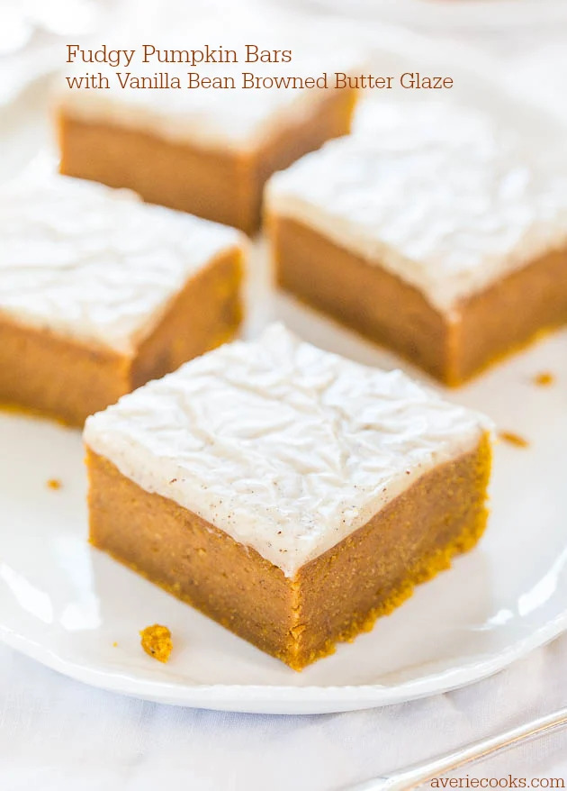 Pumpkin Bars With a Brown-Butter Glaze