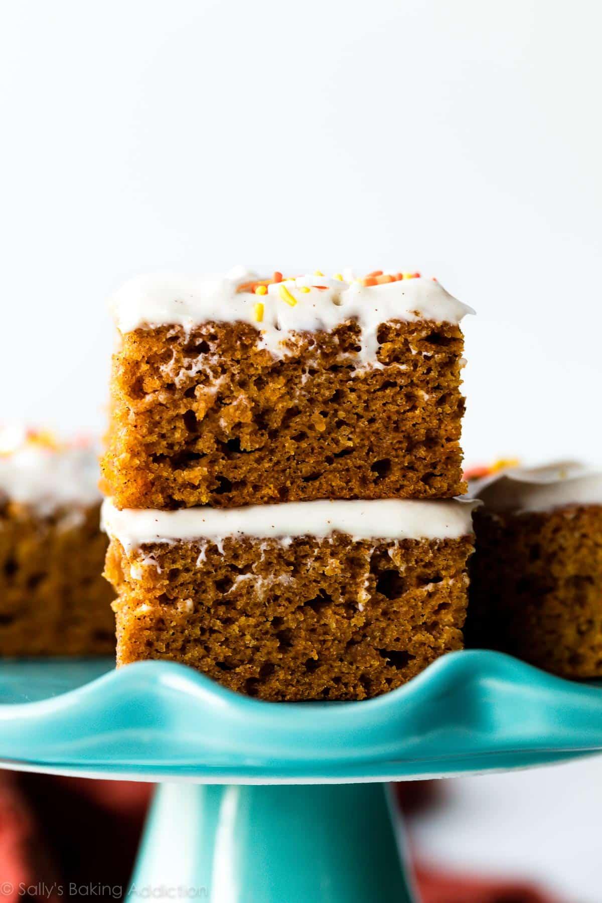 Spiced Cream Cheese Pumpkin Bars