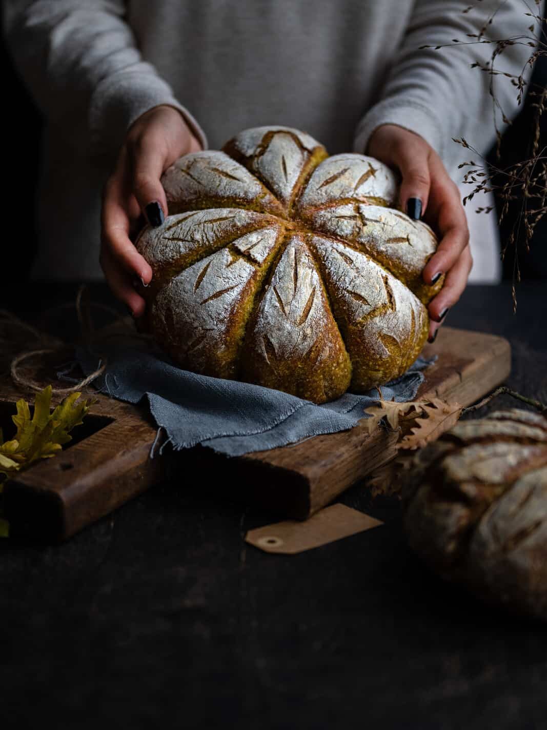 Pumpkin Sourdough Bread from Supergolden Bakes