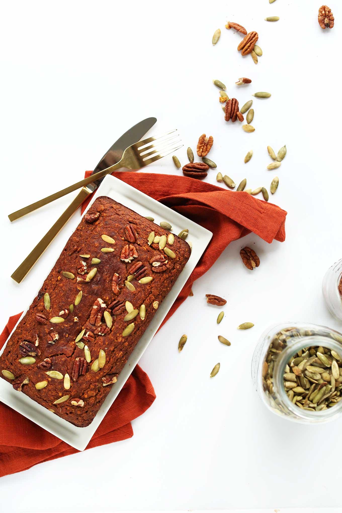 One-Bowl Pumpkin Bread from Minimalist Baker