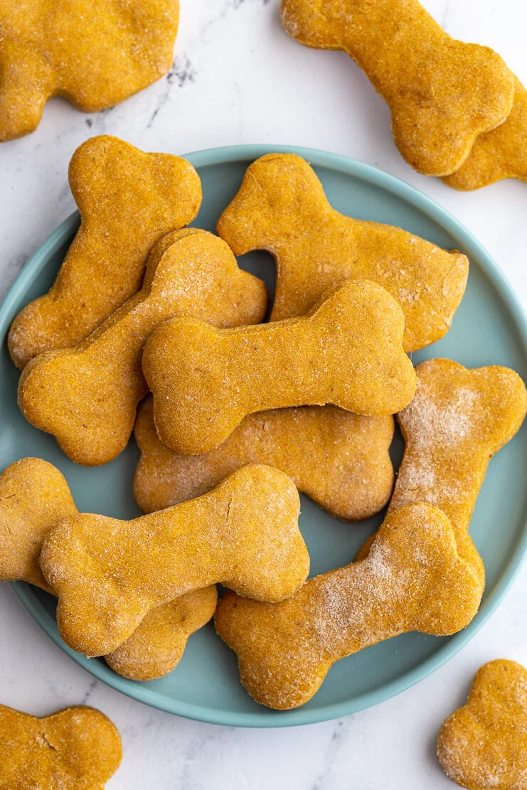 Food With Feeling's Peanut-Free Pumpkin Dog Biscuits