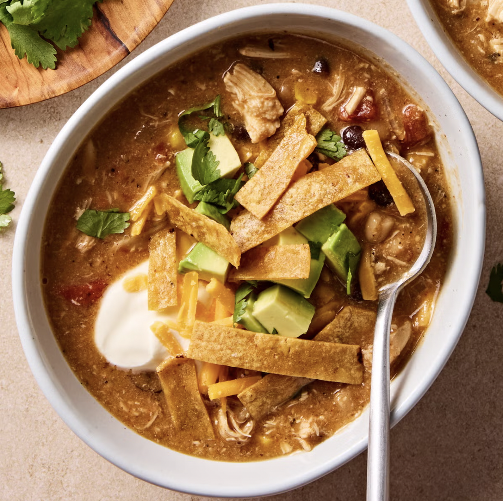 Chicken Tortilla Soup with White Beans and Masa