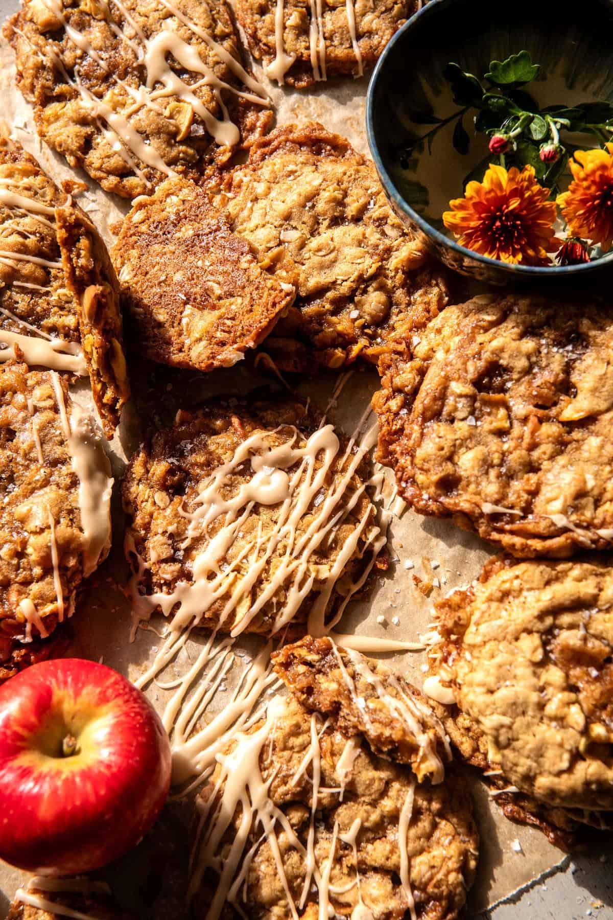 Apple Cider Caramel Oatmeal Cookies: Autumn