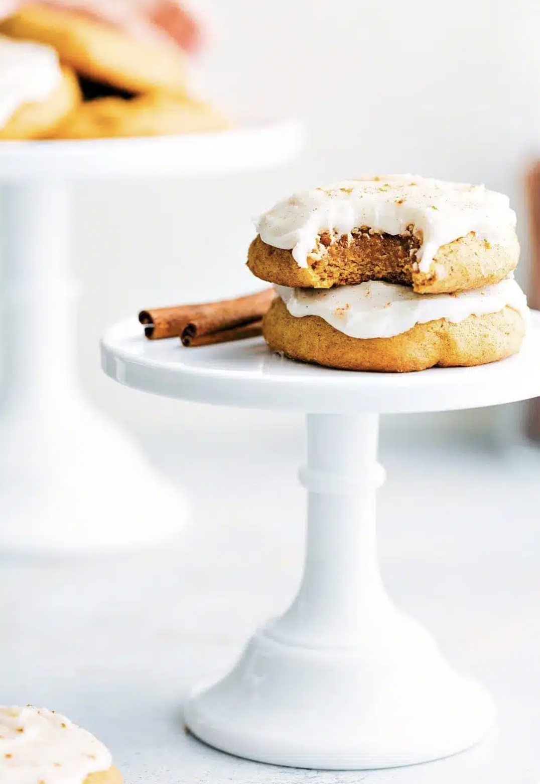 Pumpkin Cream Cheese Frosted Cookies