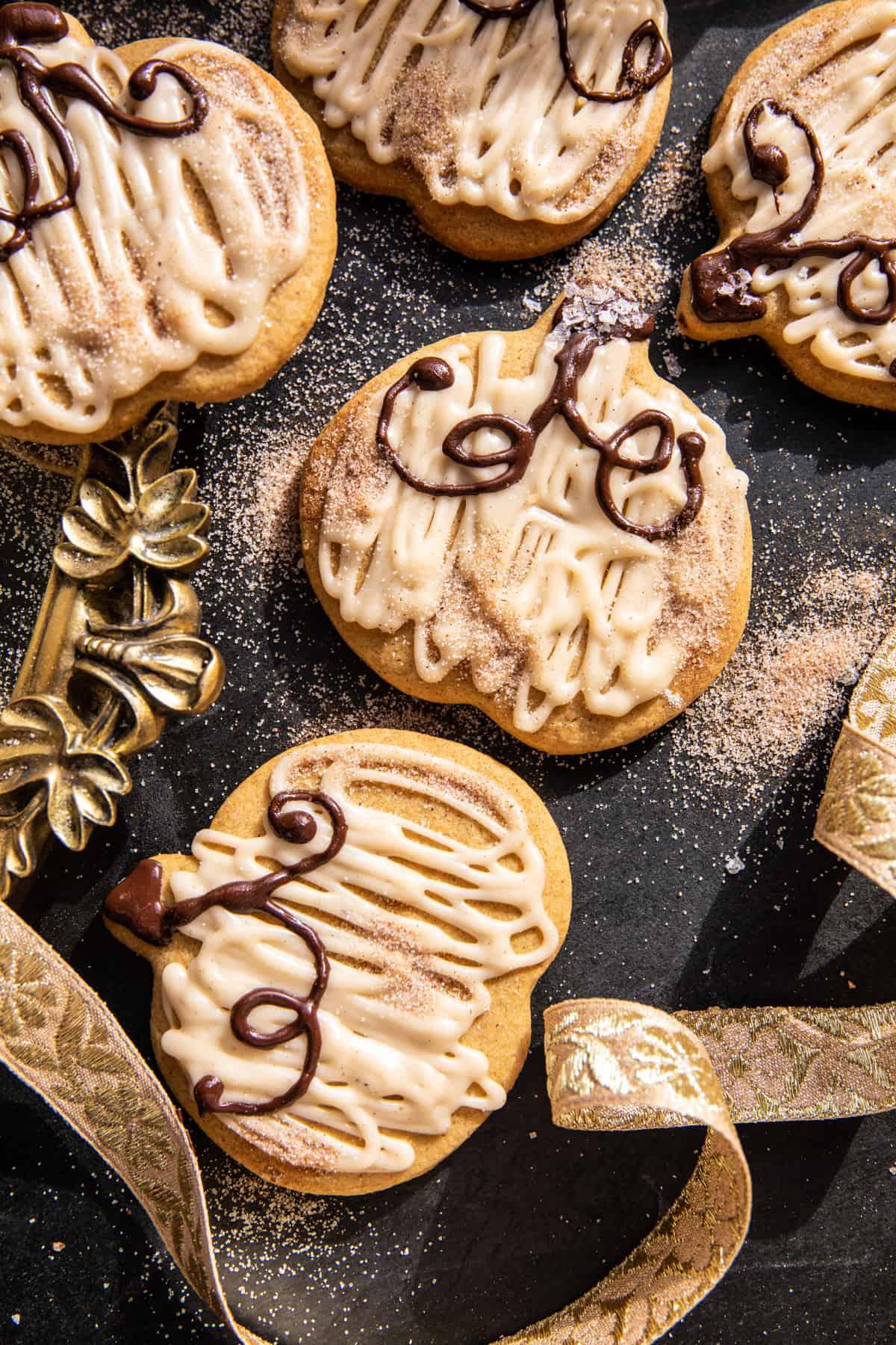 Maple Pumpkin Butter Cookies with Brown Butter Frosting