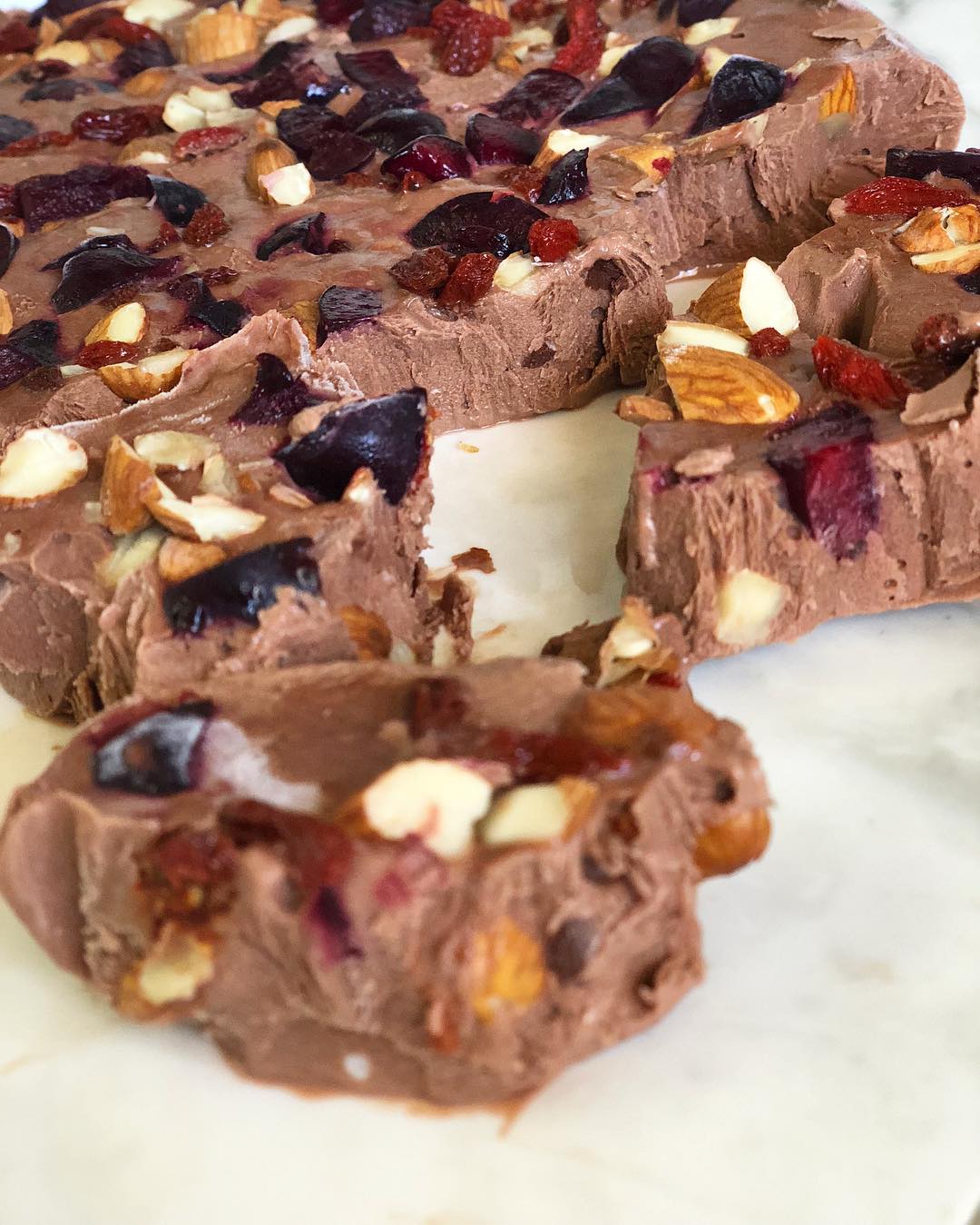 Chocolate Chunk Frozen Yogurt Fudge
