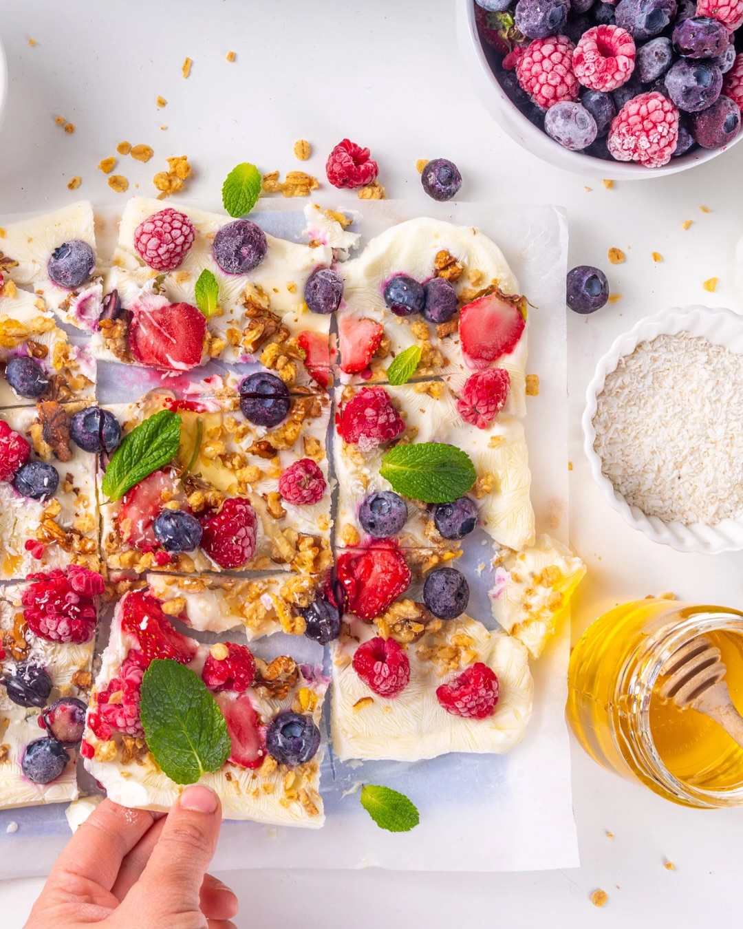 Honey Drizzle and Berry Crunch